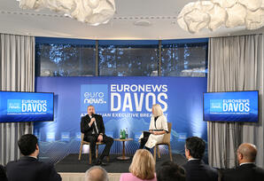 Prezident İlham Əliyev yanvarın 20-də Davosda “Euronews” televiziyasına müsahibə verib - YENİLƏNİB/FOTOLAR 