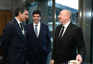 Prezident İlham Əliyev yanvarın 20-də Davosda “Euronews” televiziyasına müsahibə verib - YENİLƏNİB/FOTOLAR 