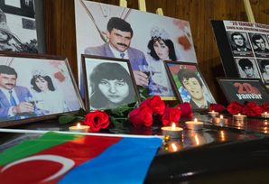 Qanlı Yanvar şəhidlərinin xatirəsi Bolnisidə yad edilib