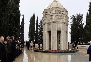 Samuxda 20 Yanvar şəhidlərinin xatirəsi ehtiramla anılıb FOTOLAR