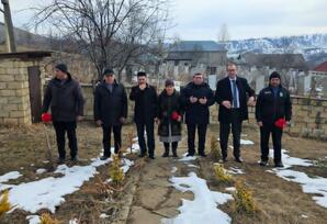Şəhid Cahangir Əliyevin doğum günü məzarı ziyarət olunub