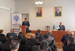 YAP Oğuz rayon təşkilatında hesabat yığıncağı keçirilib