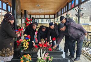 Şəhid Cahangir Əliyevin doğum günü məzarı ziyarət olunub