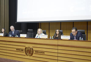 Leyla Əliyevanın iştirakı ilə Cenevrədə Xəzər dənizinin ekoloji problemləri müzakirə olunub