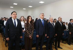 Şəmkirdə Gənclər Günü münasibətilə tədbir keçirildi FOTOLAR