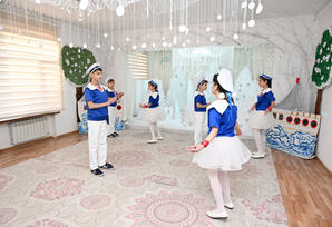 Leyla Əliyeva və Alena Əliyeva Gəncədə uşaq evində olublar - FOTOLAR