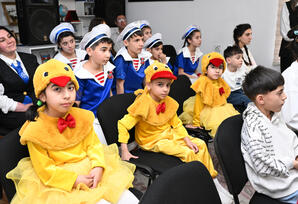 Leyla Əliyeva və Alena Əliyeva Gəncədə uşaq evində olublar - FOTOLAR