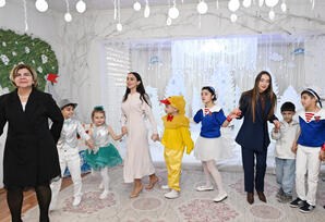 Leyla Əliyeva və Alena Əliyeva Gəncədə uşaq evində olublar - FOTOLAR