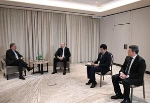 İlham Əliyev Münxendə Bundestaqın xarici siyasət komitəsinin sədri ilə görüşüb - FOTOLAR