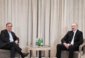 İlham Əliyev Münxendə Bundestaqın xarici siyasət komitəsinin sədri ilə görüşüb - FOTOLAR