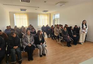 Gədəbəydə hesabat yığıncağı keçirilib - FOTOLAR