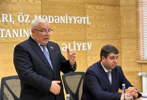 BDU-da “Ümummilli Lider Heydər Əliyev mühazirələri” çərçivəsində tələbələrlə görüş davam edir - FOTOLAR