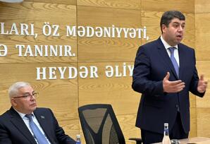 BDU-da “Ümummilli Lider Heydər Əliyev mühazirələri” çərçivəsində tələbələrlə görüş davam edir - FOTOLAR