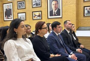 BDU-da “Ümummilli Lider Heydər Əliyev mühazirələri” çərçivəsində tələbələrlə görüş davam edir - FOTOLAR