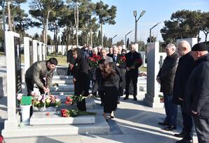 Nəsimidə şəhid Vüsal Kazımovun xatirəsi yad edilib - FOTOLAR