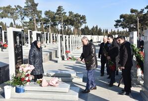 Nəsimidə şəhid Vüsal Kazımovun xatirəsi yad edilib - FOTOLAR