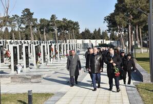 Nəsimidə şəhid Vüsal Kazımovun xatirəsi yad edilib - FOTOLAR