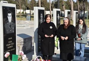 Nəsimidə şəhid Vüsal Kazımovun xatirəsi yad edilib - FOTOLAR