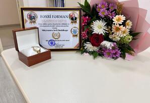 YAP Kürdəmir rayon təşkilatında partiya veteranının yubileyi münasibətilə görüş keçirilib