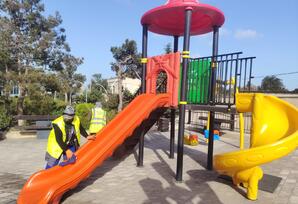 Bakıda Novruz ərəfəsində geniş təmizlik işləri aparılıb - FOTOLAR 