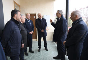 Əlaqələndirmə Qərargahının üzvləri Xocavənd şəhərində təmir olunmuş fərdi evə baxış keçiriblər - FOTOLAR