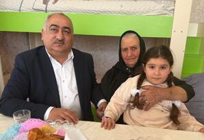 Partiya veteranı Əmirxan Zeynalov ziyarət olunub FOTOLAR