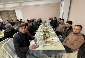 Qusar rayonunda iftar süfrəsi təşkil edilib - FOTOLAR
