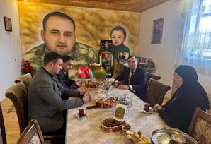 Şəhidlərin ailə üzvləri ziyarət olunub - FOTOLAR