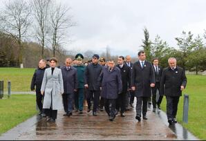 Quba Soyqırımı Memorial Kompleksi ziyarət edilib - FOTOLAR