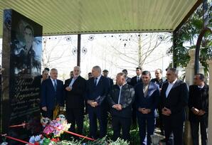 Şəhid Nicat İsgəndərovun məzarı ziyarət edilib - FOTOLAR