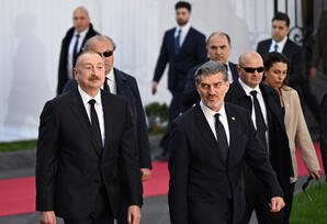 Prezident İlham Əliyevin Tbilisidə rəsmi qarşılanma mərasimi olub - YENİLƏNİB - FOTOLAR