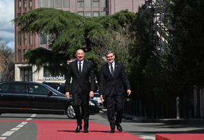 Prezident İlham Əliyevin Tbilisidə rəsmi qarşılanma mərasimi olub - YENİLƏNİB - FOTOLAR
