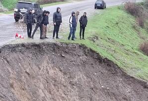 Qusar rayonunda yağışlı hava şəraitinin yaratdığı fəsadlar aradan qaldırılır - FOTOLAR