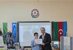 Yasamalda rəsm müsabiqəsinin mükafatlandırma mərasimi keçirilib - FOTOLAR