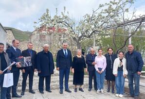 Qobustanda Hüsniyə Zaliyevanın 75 illik yubileyi qeyd olunub -FOTOLAR