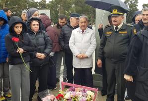 Şəhid  Rəşad  Zeynallının məzarı ziyarət olunub - FOTOLAR