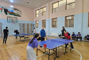 Yasamal rayonunda stolüstü tennis idman növü üzrə yarış keçirilib - FOTOLAR