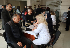 Yasamalda qanvermə aksiyası keçirilib - FOTOLAR