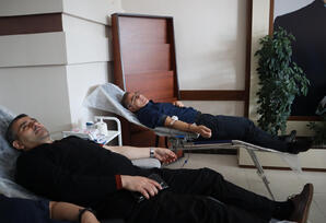 Yasamalda qanvermə aksiyası keçirilib - FOTOLAR