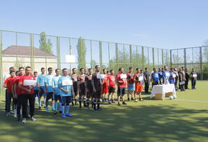 Naftalanda minifutbol turnirinin açılış mərasimi keçirilib - FOTOLAR