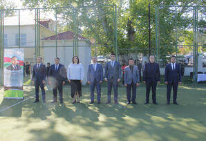 Naftalanda minifutbol turnirinin açılış mərasimi keçirilib - FOTOLAR