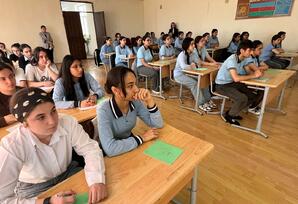 Samuxda inşa-yazı müsabiqəsi keçirilib - FOTOLAR