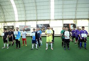 AMEA-da  institutlararası  futbol çempionatının açılışı olub - FOTOLAR