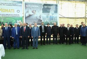 AMEA-da  institutlararası  futbol çempionatının açılışı olub - FOTOLAR