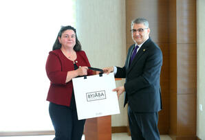 YAP Binəqədi rayon təşkilatının fəalları Ağdaş və Mingəçevirə səfər ediblər - FOTOLAR