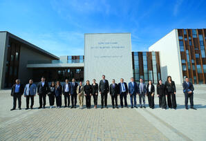 YAP Binəqədi rayon təşkilatının fəalları Ağdaş və Mingəçevirə səfər ediblər - FOTOLAR