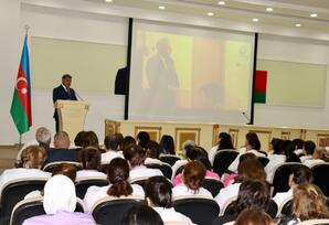 Samux rayonunda elmi-praktik konfrans keçirilib - FOTOLAR