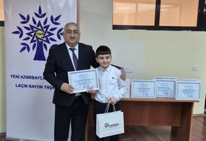 YAP Laçın rayon təşkilatı müsabiqə qaliblərini mükafatlandırıb - FOTOLAR