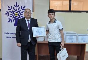 YAP Laçın rayon təşkilatı müsabiqə qaliblərini mükafatlandırıb - FOTOLAR