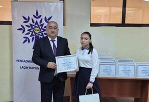 YAP Laçın rayon təşkilatı müsabiqə qaliblərini mükafatlandırıb - FOTOLAR